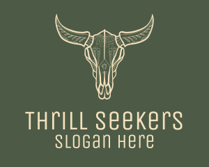 Animal Bull Skull logo design