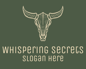 Animal Bull Skull logo design