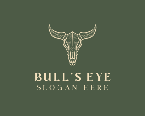 Animal Bull Skull logo design