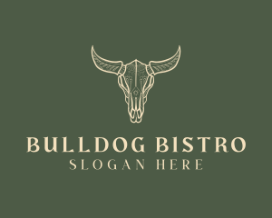 Animal Bull Skull logo design