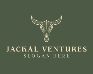 Animal Bull Skull logo design