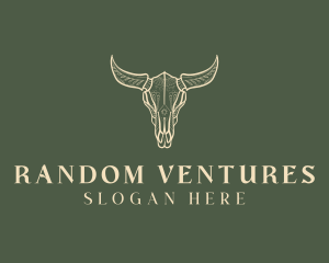 Animal Bull Skull logo design