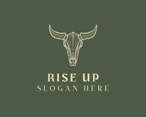 Animal Bull Skull logo design