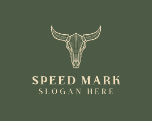 Animal Bull Skull logo design