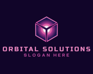 Orb - Orb Cube Neon logo design