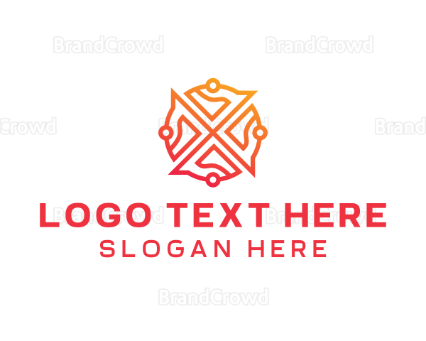 Generic Ornament Letter X Logo