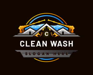 Pressure Wash Cleaning logo design