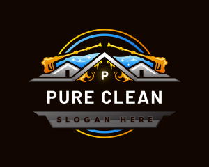 Pressure Wash Cleaning logo design