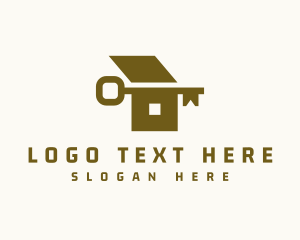 Gold - Home Estate Key logo design