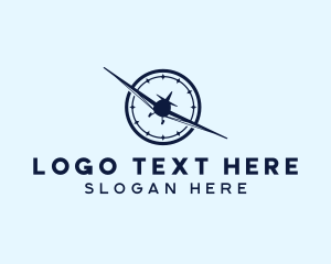 Logistics Delivery Plane Logo