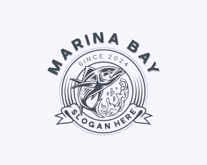 Tuna Fish Fisheries logo design