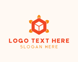 Hexagon - Turtle Tech Cube logo design
