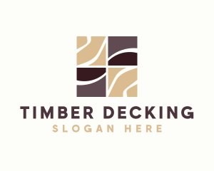 Decking - Tile Pattern Floor logo design