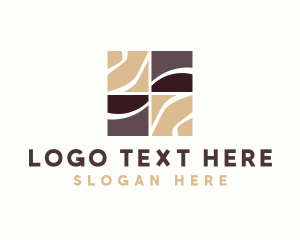 House - Tile Pattern Floor logo design