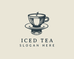 Tea Coffee Cup Saucer logo design