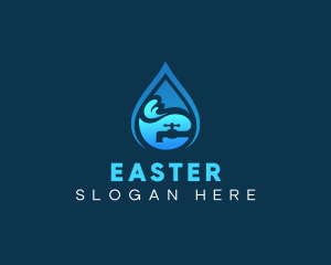 Faucet - Plumber Water Faucet logo design