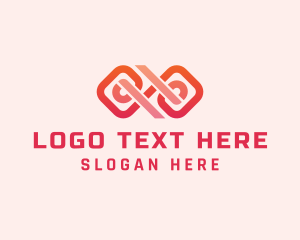 Loop - Abstract Chain Infinity logo design