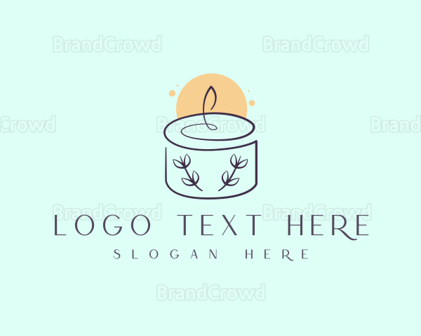 Bright Floral Candle Logo