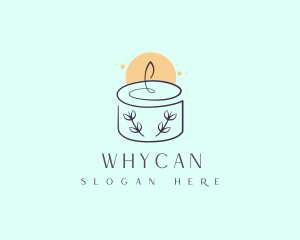 Bright Floral Candle Logo