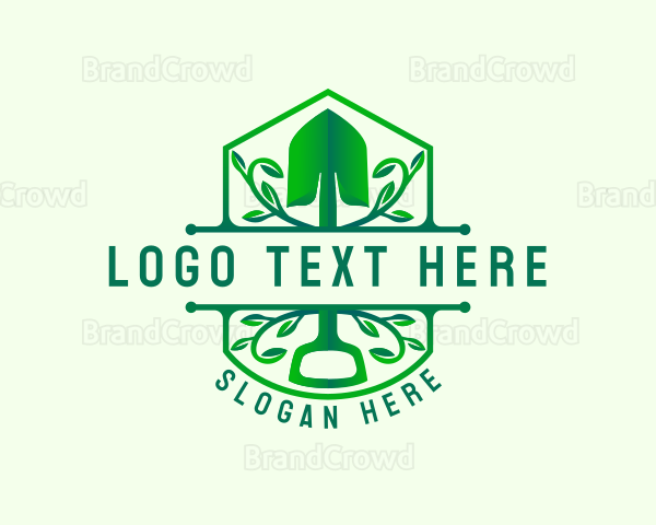 Shovel Botanical Gardening Logo