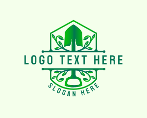 Botanical - Shovel Botanical Gardening logo design