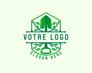 Shovel Botanical Gardening  logo design