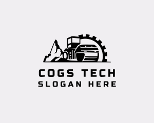 Cog Road Roller logo design