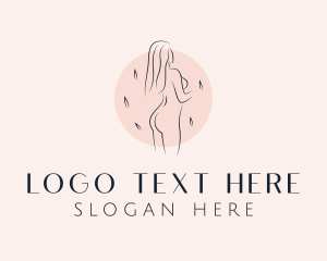 Waxing - Sexy Adult Female logo design