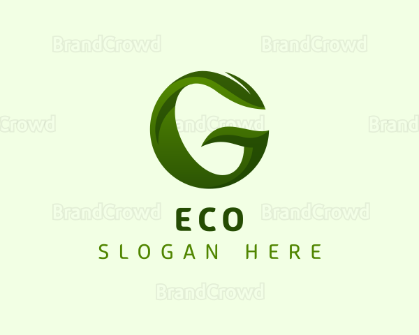 Natural Eco Leaf Logo