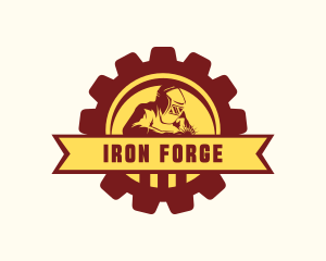 Welder Steel Fabrication logo design