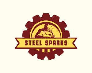 Welder Steel Fabrication logo design