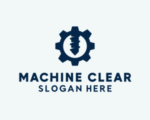 Drill Gear Machine  logo design