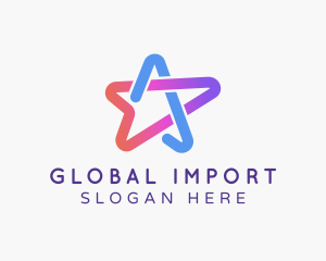 Import - Star Arrow Media Delivery logo design