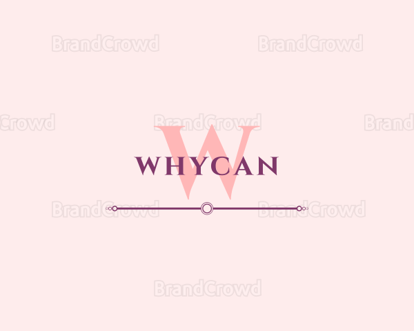 Feminine Fashion Apparel Signature Logo