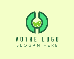 Green Laboratory Letter O Logo