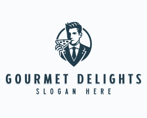 Gourmet Pizza Restaurant logo design