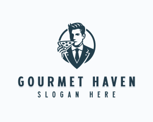 Gourmet Pizza Restaurant logo design