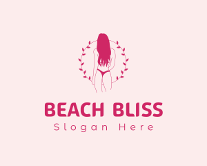 Fashion Wreath Bikini logo design