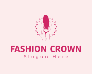 Fashion Wreath Bikini logo design