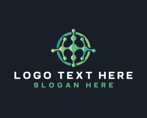 Technology - Digital Link Network logo design