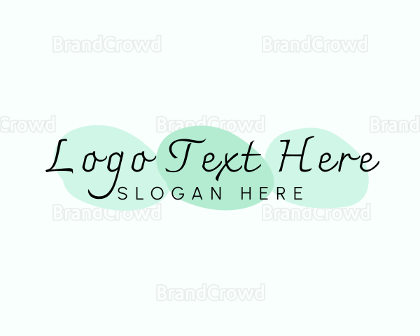 Calligraphic Signature Wordmark Logo
