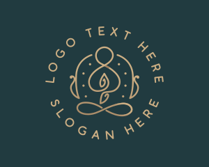 Therapist - Yoga Meditation Wellness logo design