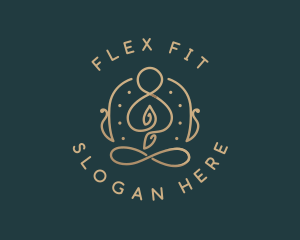 Stretching - Yoga Meditation Wellness logo design