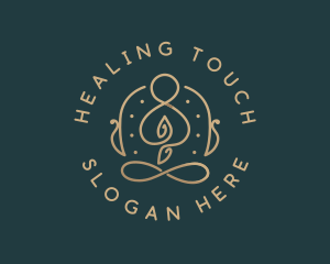 Yoga Meditation Wellness logo design