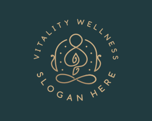 Yoga Meditation Wellness logo design