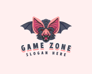 Halloween Bat Wings logo design