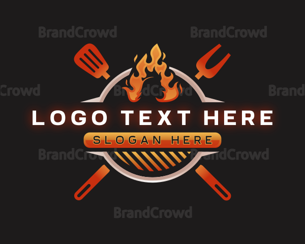 Grill Barbeque Chicken Logo