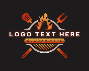 Grill Barbeque Chicken Logo
