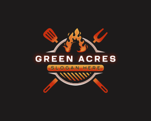 Grill Barbeque Chicken logo design