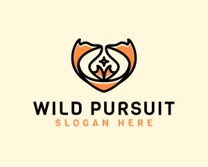 Wild Twin Fox  logo design